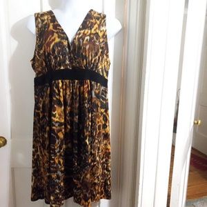 Avenue brown patterned dress